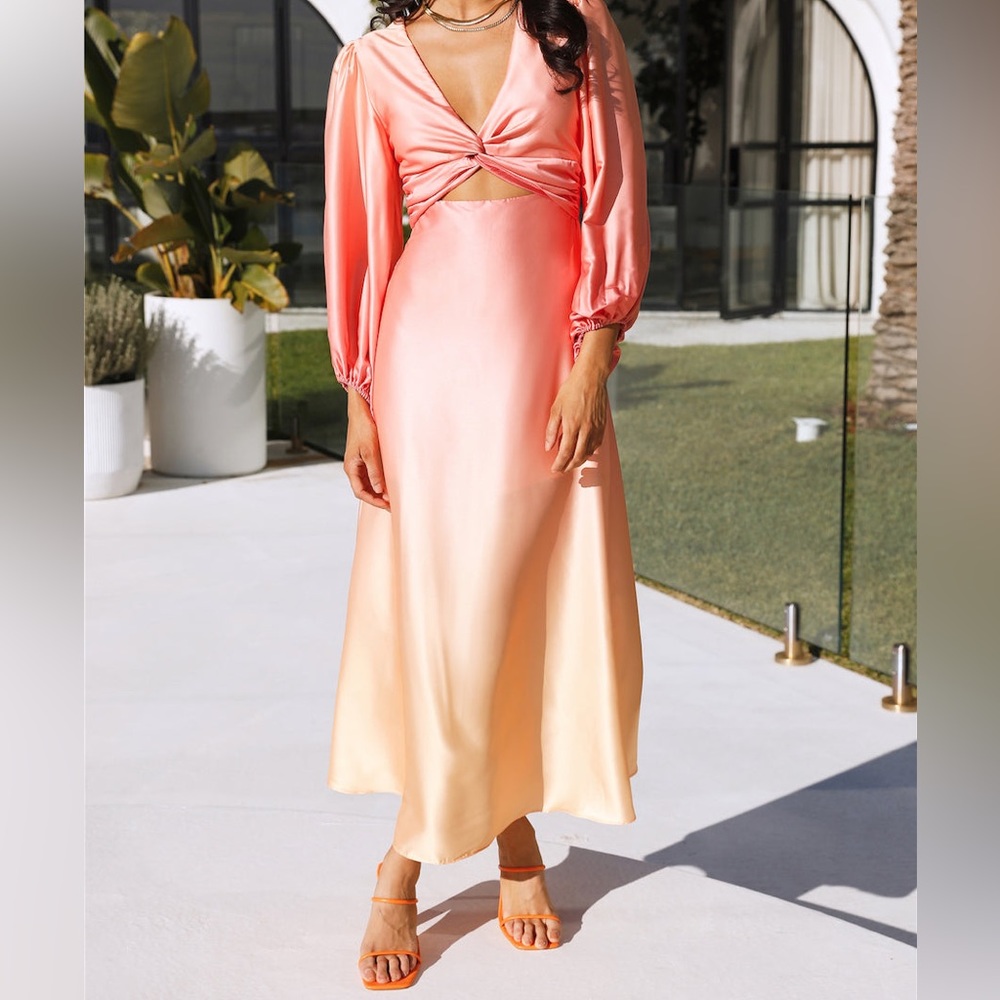 NWT - Hello Molly - BOLDLY SEEN MAXI DRESS PINK size XL / US10